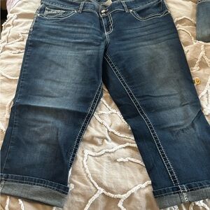 Maurices Dark Blue Ankle Jeans